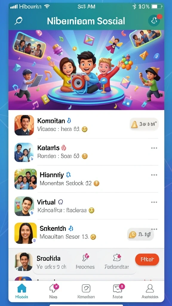 Tampilan antarmuka yang user-friendly dan menarik.