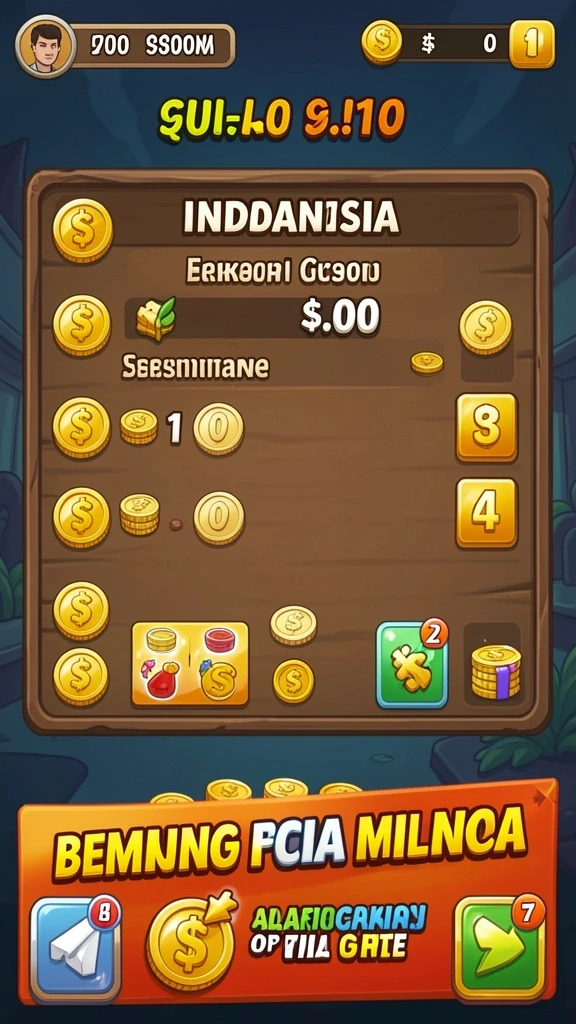 Fitur misi harian untuk mendapatkan hadiah tambahan.