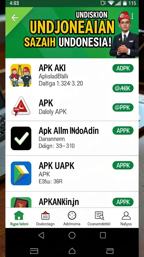 Screenshot 3: Menu utama dengan pilihan mode permainan.