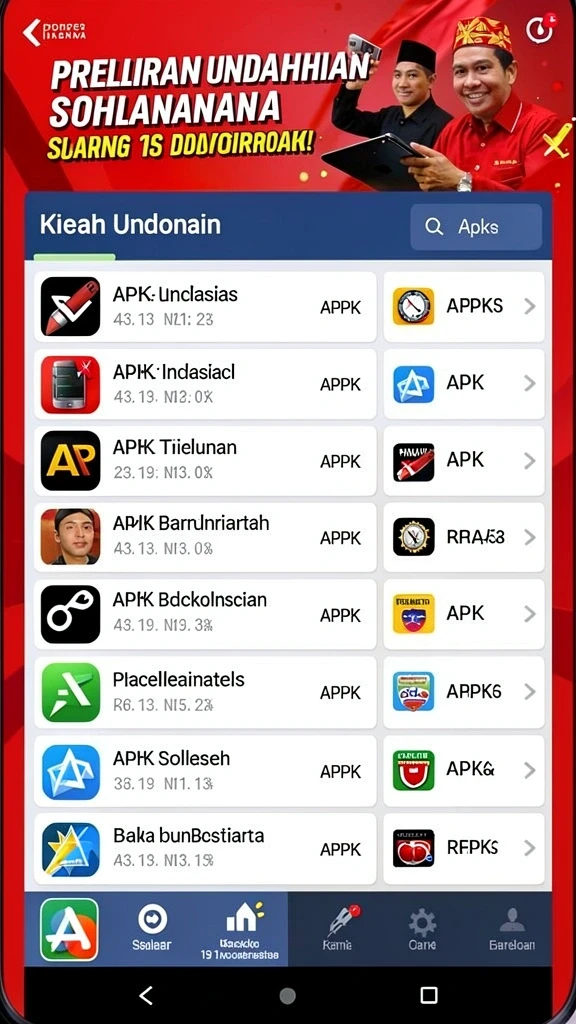Tampilan awal game yang menarik dan interaktif.