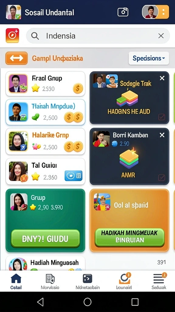 Grafik yang menawan dan penuh warna.