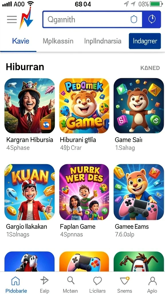 Tampilan antarmuka GOCAP123 yang menarik.