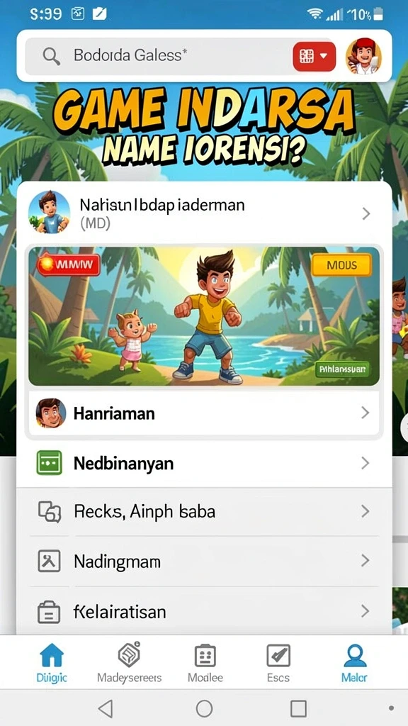 Grafis dan animasi yang memikat membuat bermain lebih seru.