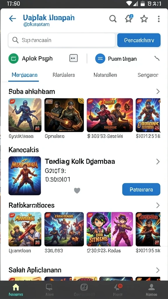Tampilan karakter yang keren dan unik.