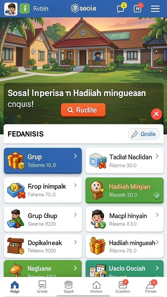 Tampilan antarmuka yang user-friendly.