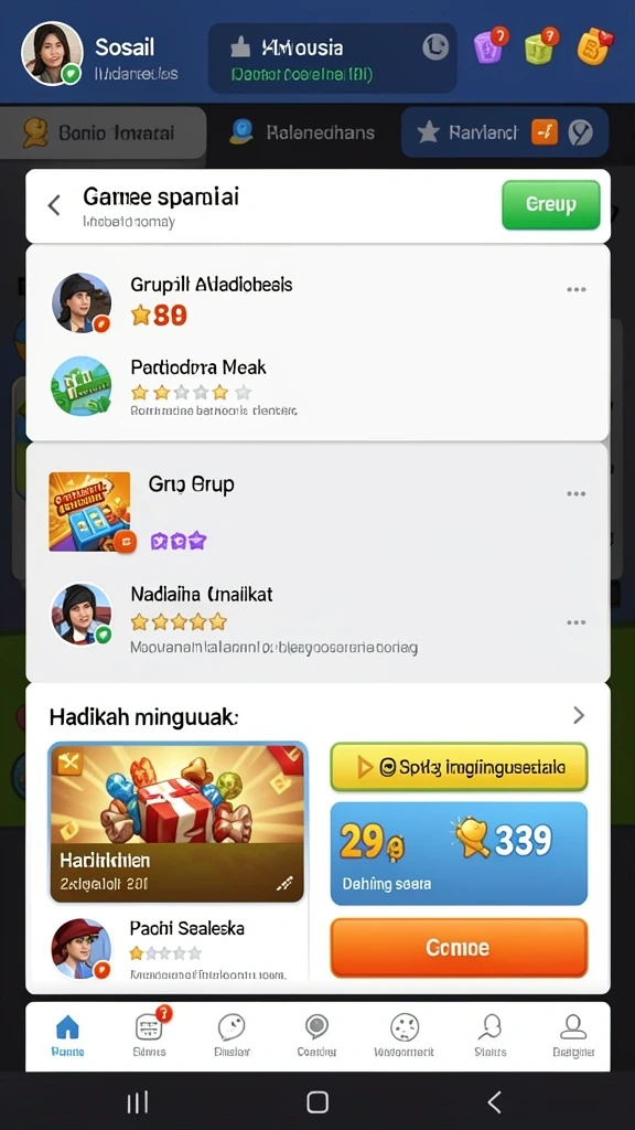 Antarmuka pengguna yang menarik dan mudah digunakan.