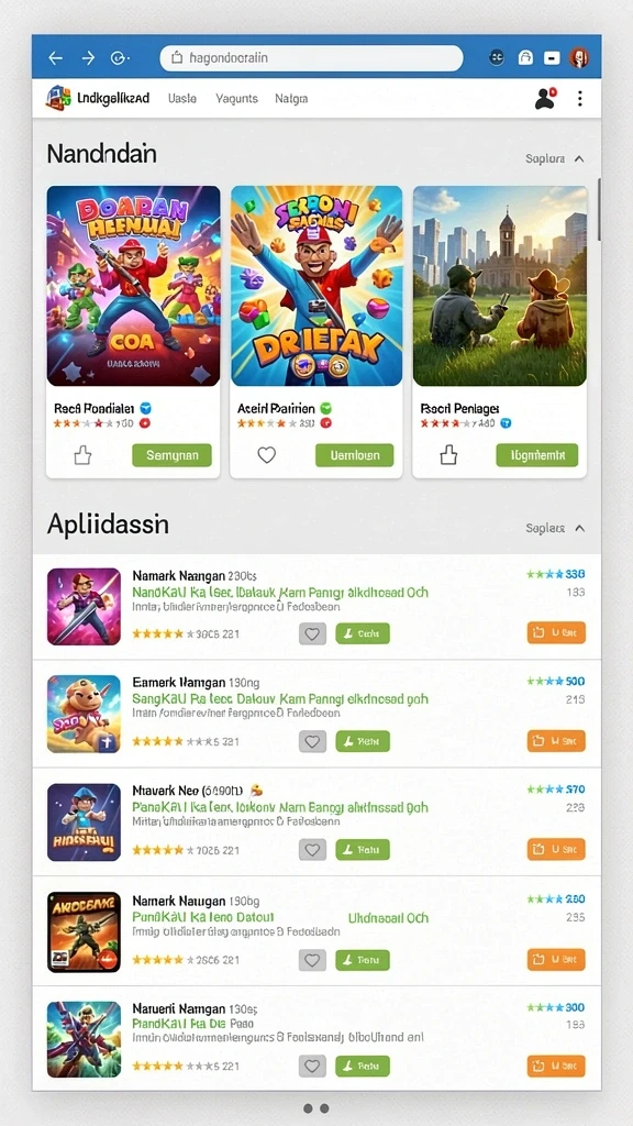 Tantangan level yang semakin sulit dan mengasyikkan.