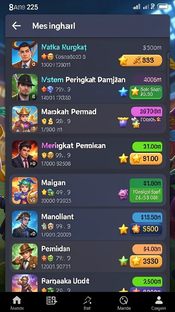 Screenshot menunjukkan tampilan antarmuka pengguna yang menarik.