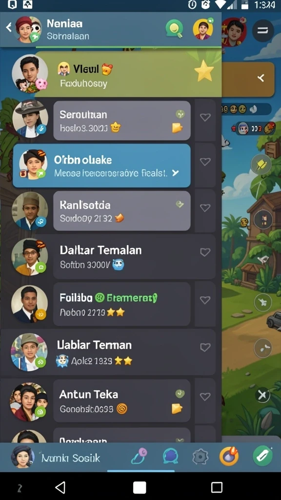 Karakter unik yang dapat dipilih sesuai dengan gaya bermain.