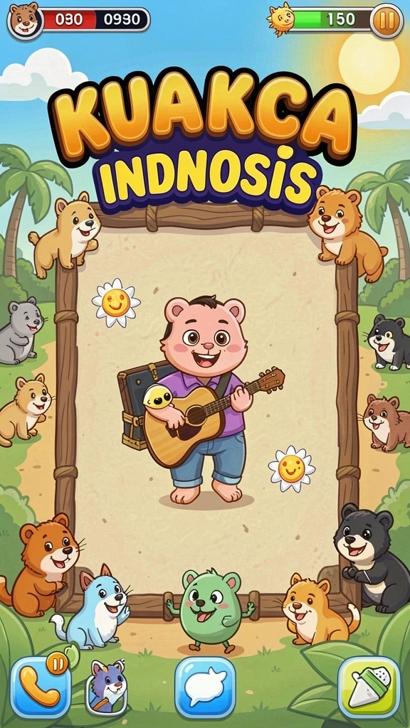 Tampilan pilihan permainan yang beragam dan menarik.