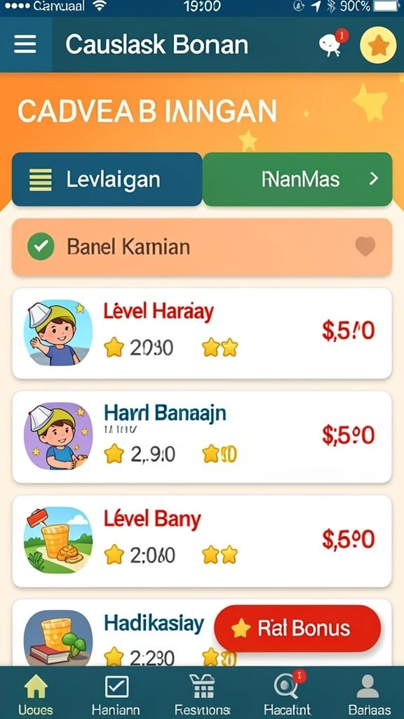 Tampilan antarmuka yang menarik dan mudah digunakan.