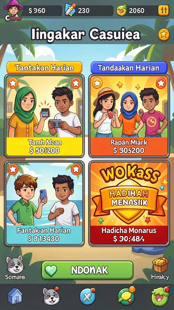 Kompetisi yang seru dan menantang pemain.